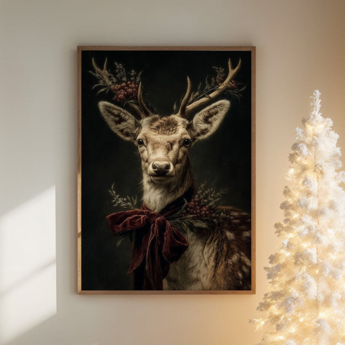 Noble Stag Brings Winter's Grace