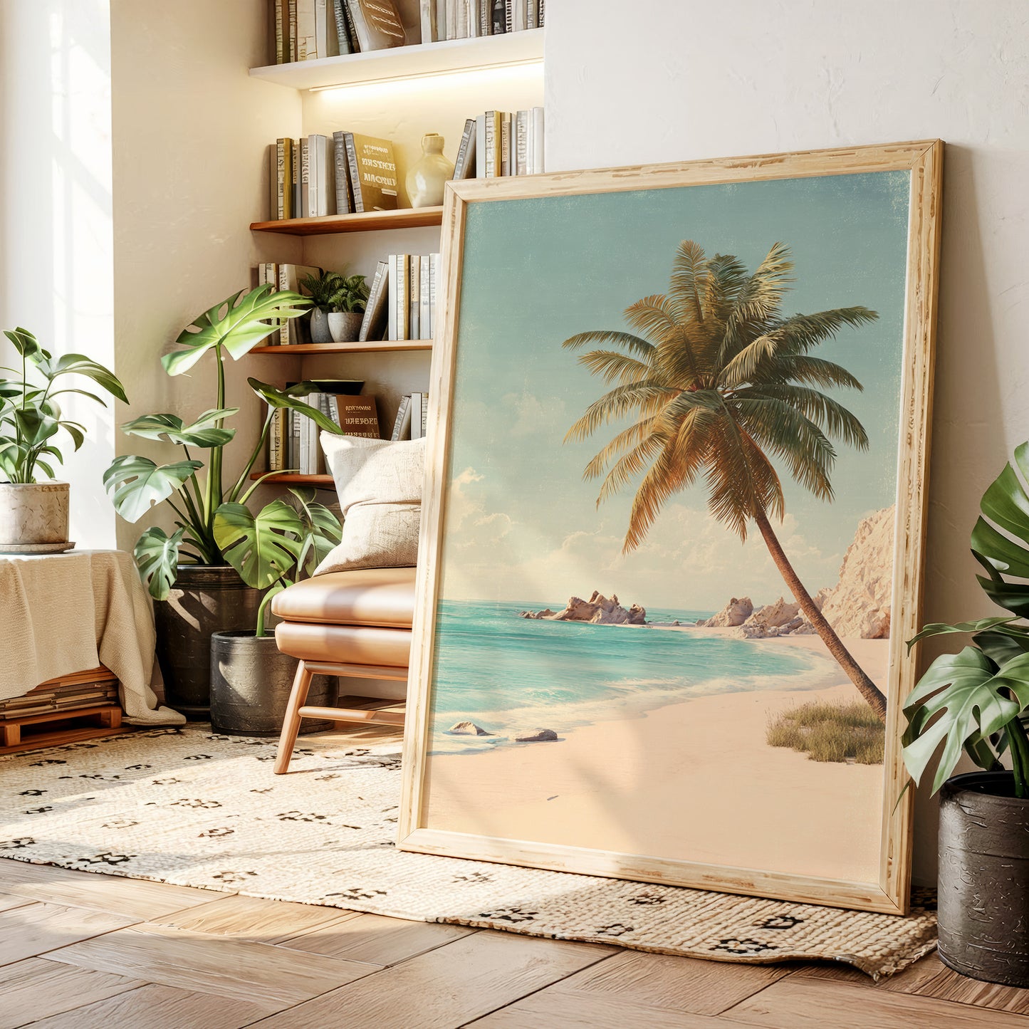 Waves Caress the Golden Shore