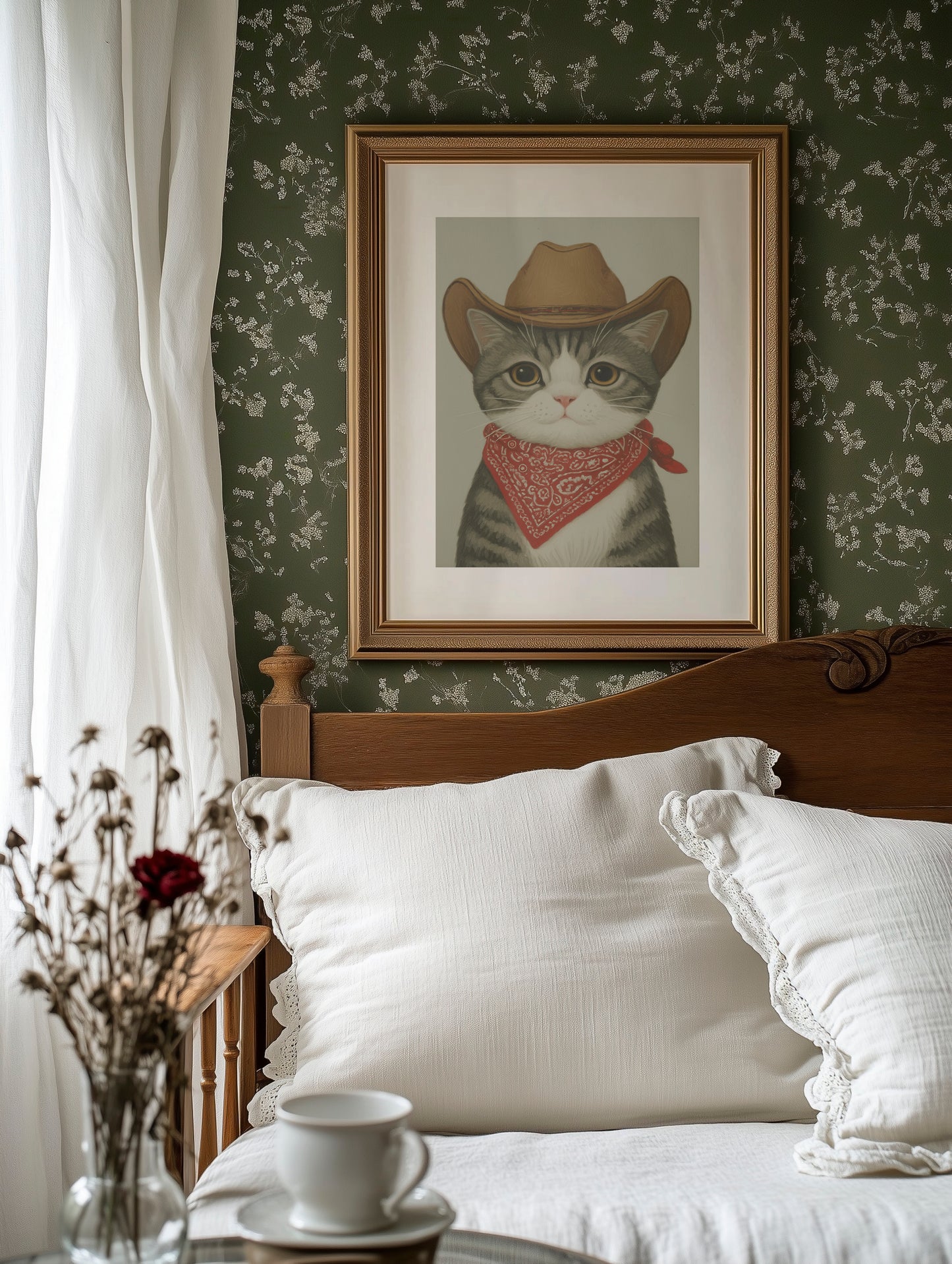 Sunset Ranch Cat Tips His Hat