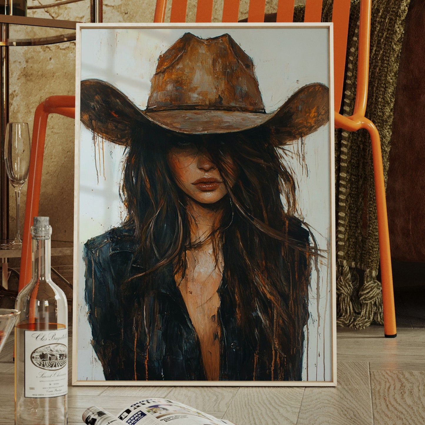 Whiskey Dust – Bold Western Cowgirl Print