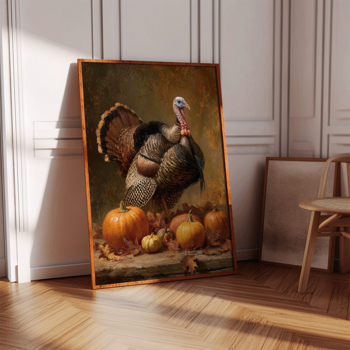 Harvest Pride Among Autumn Pumpkins