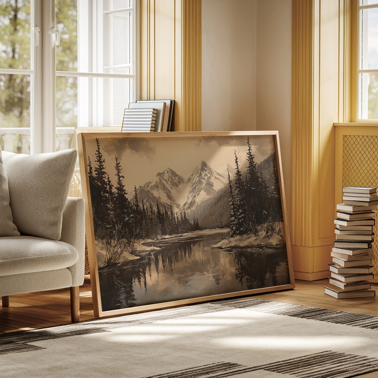 Winter's Mirror Shows Mountain Tales