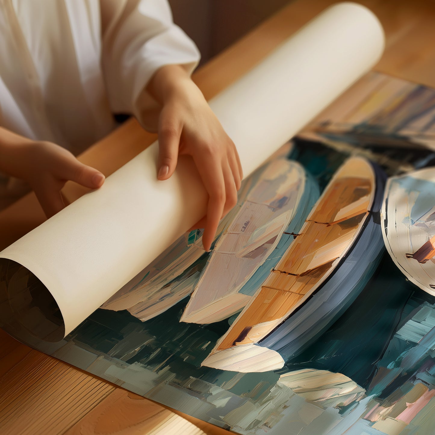 Harbor Boats Wait For Morning