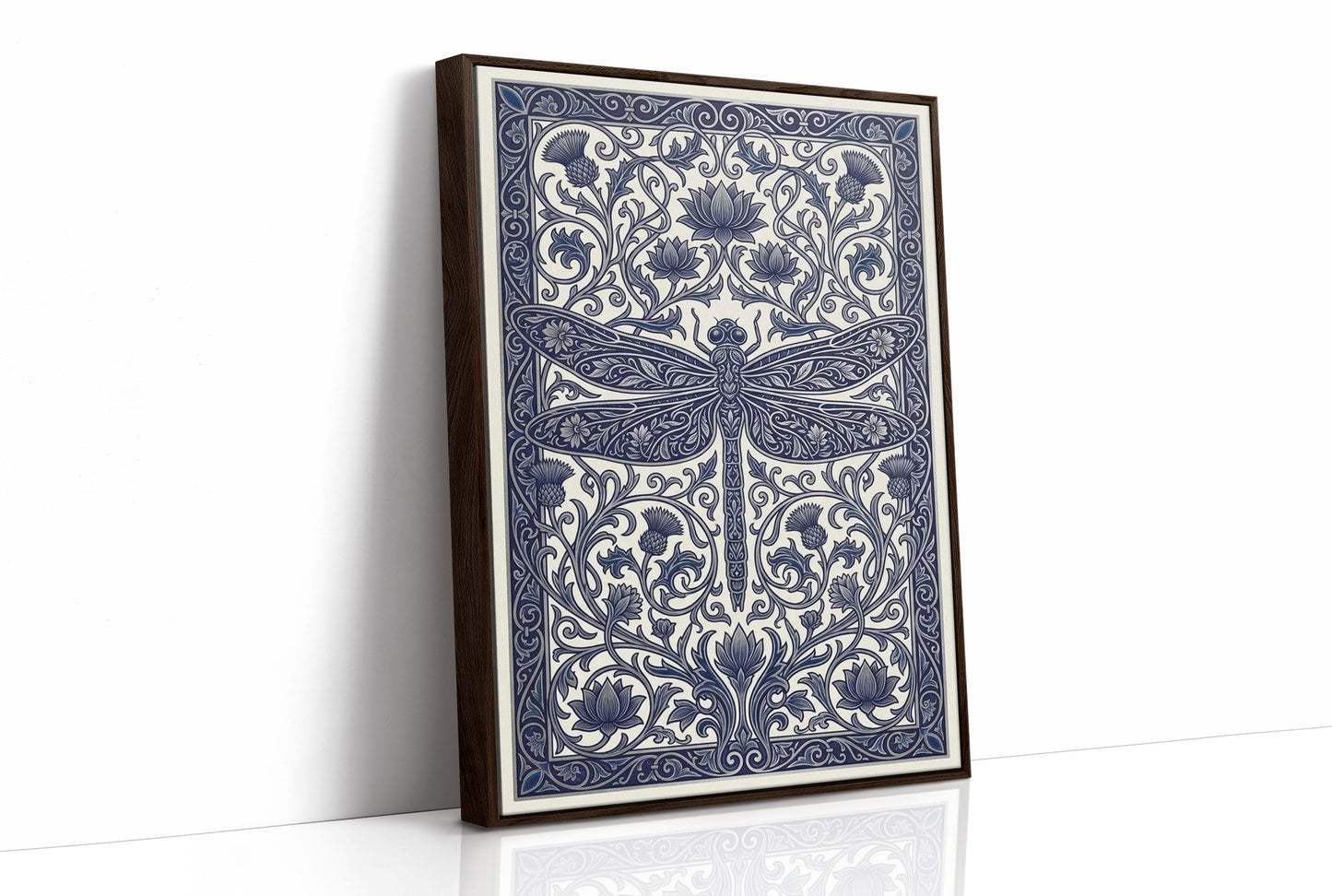 Dragonfly Lattice: Art Nouveau Pattern Study