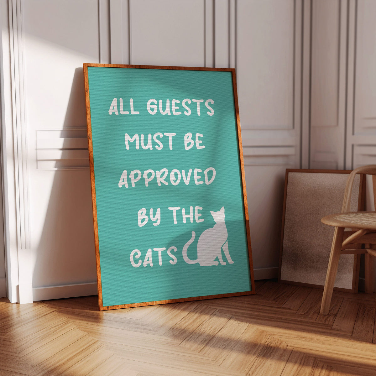 Entrance Requires Feline Approval