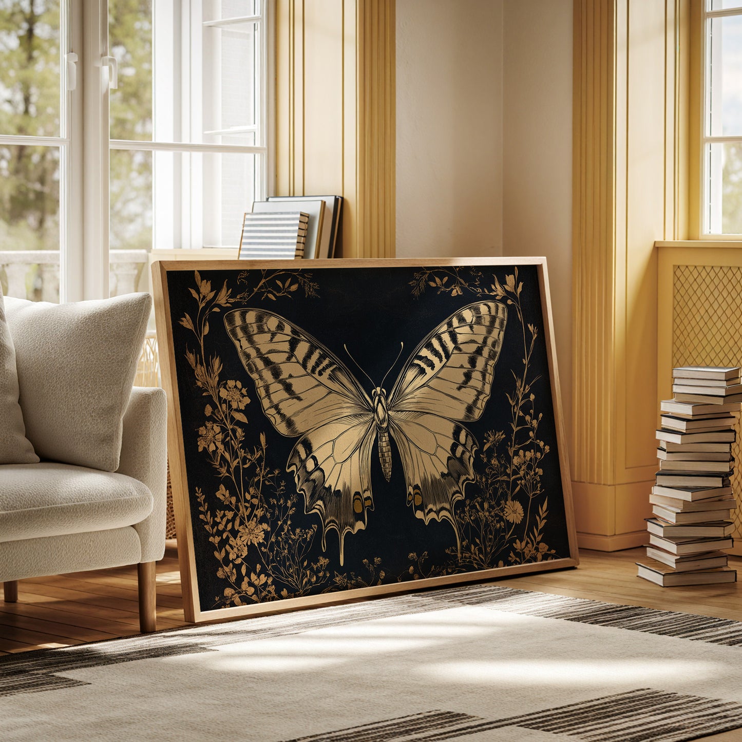 Midnight Garden's Golden Wings Unfold