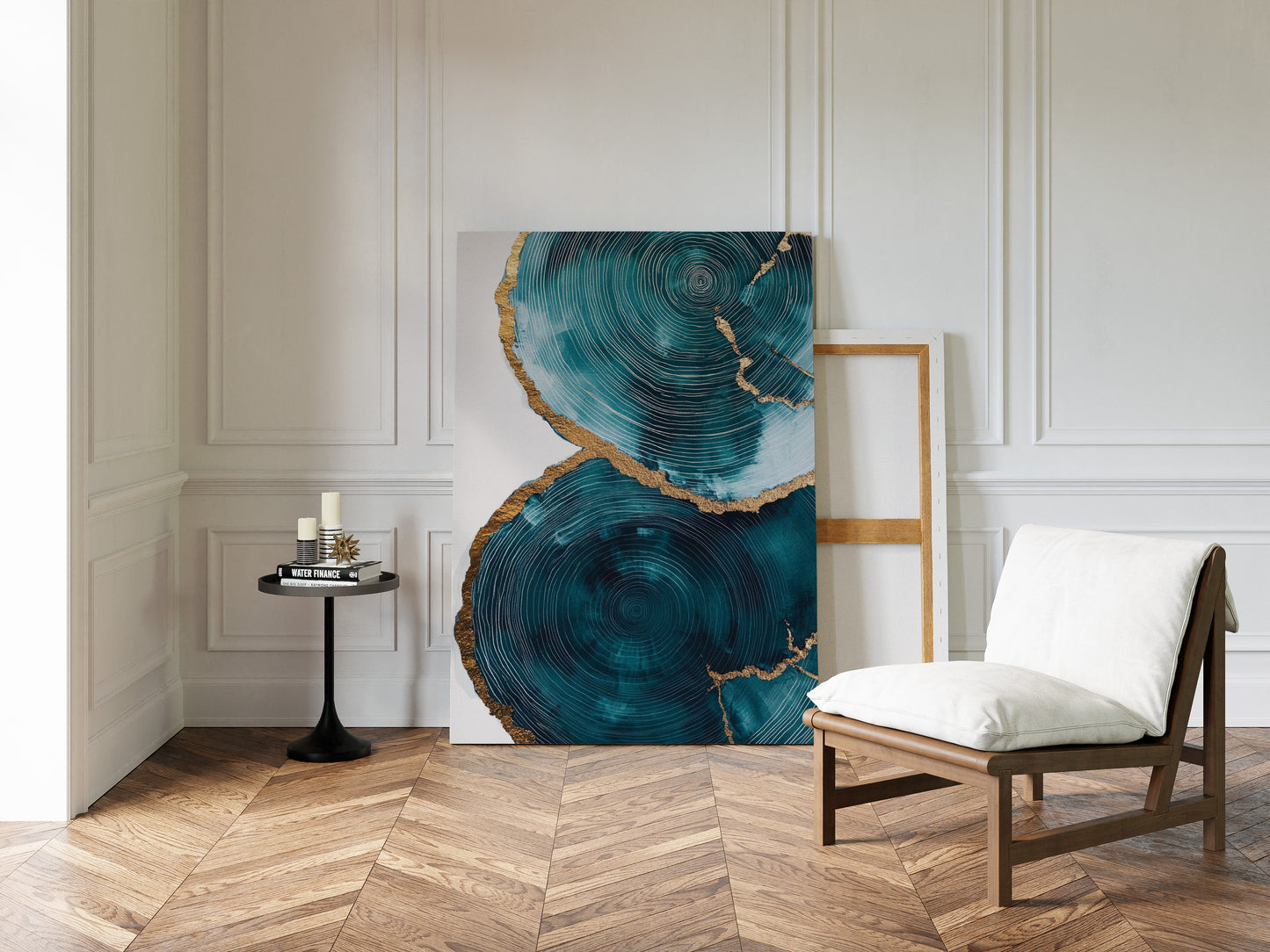 Emerald Echoes in Gold