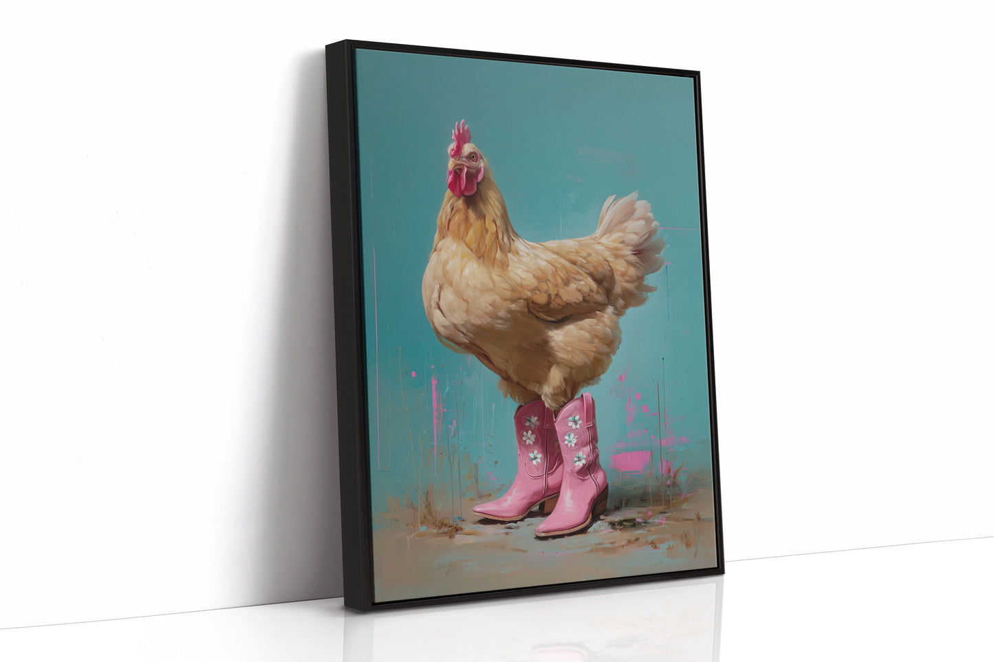 Barnyard Diva Borrows Pink Boots