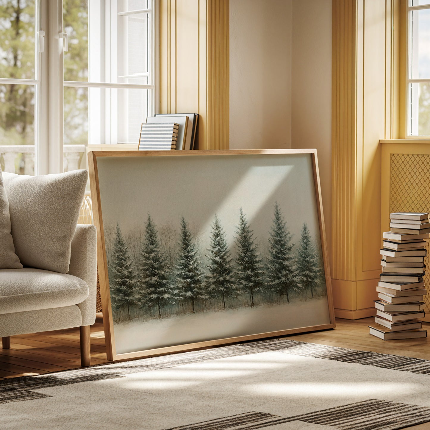 Evergreens Stand Their Winter Watch
