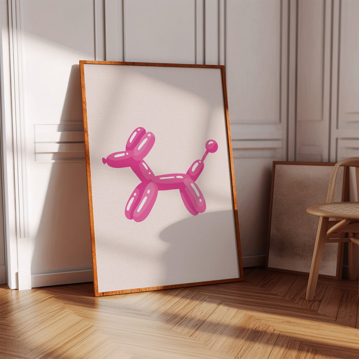 A Playful Moment in Pink