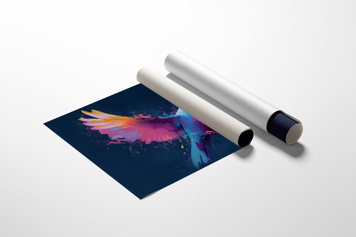 Prismatic Dove Carries Midnight Dreams