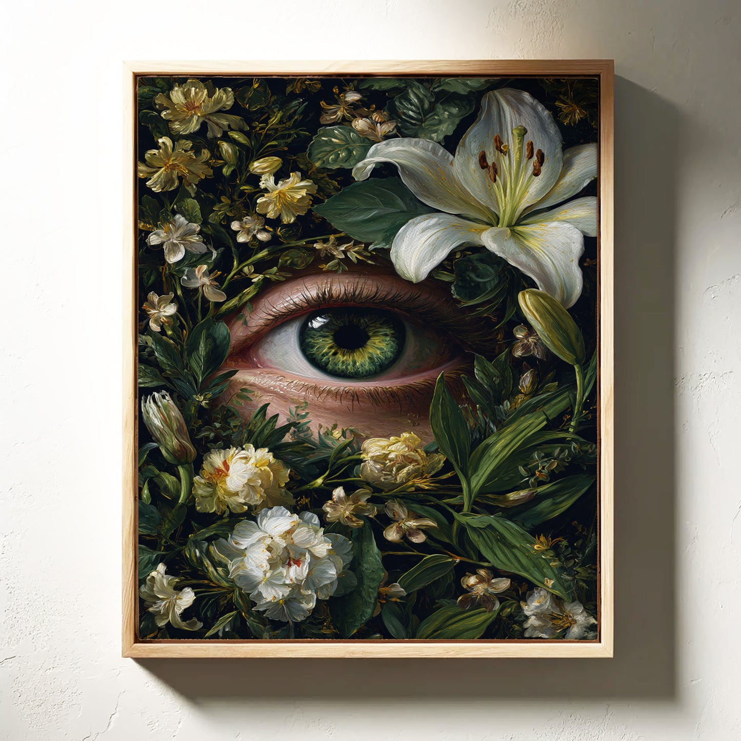 Gaze Beneath the Floral Veil