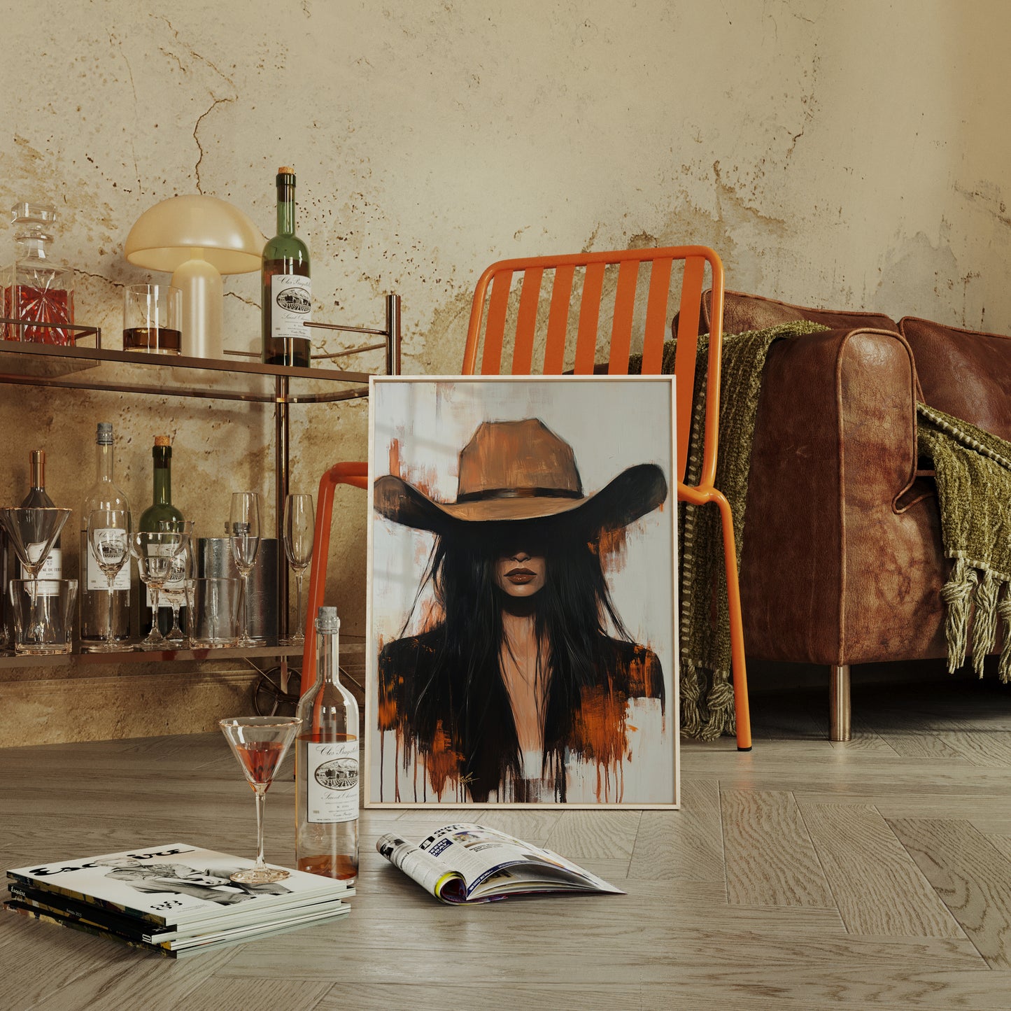 The Silent Outlaw – Western Cowgirl Canvas Art