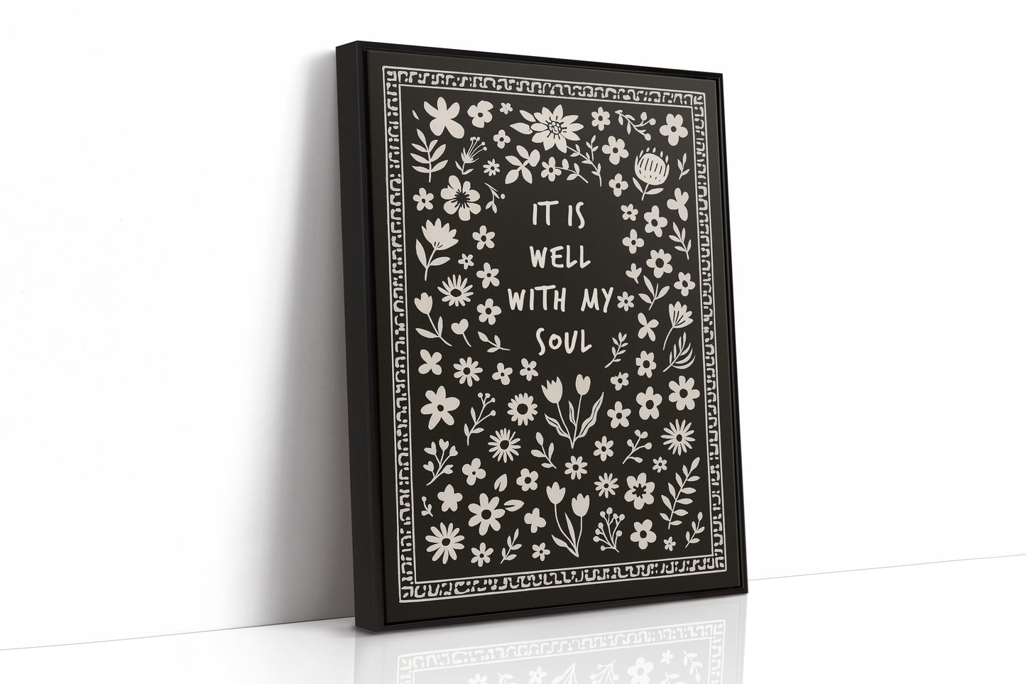 It Is Well With My Soul Floral Print