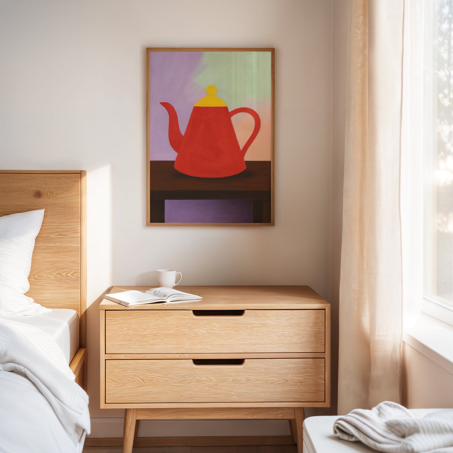 Red Teapot Still Life