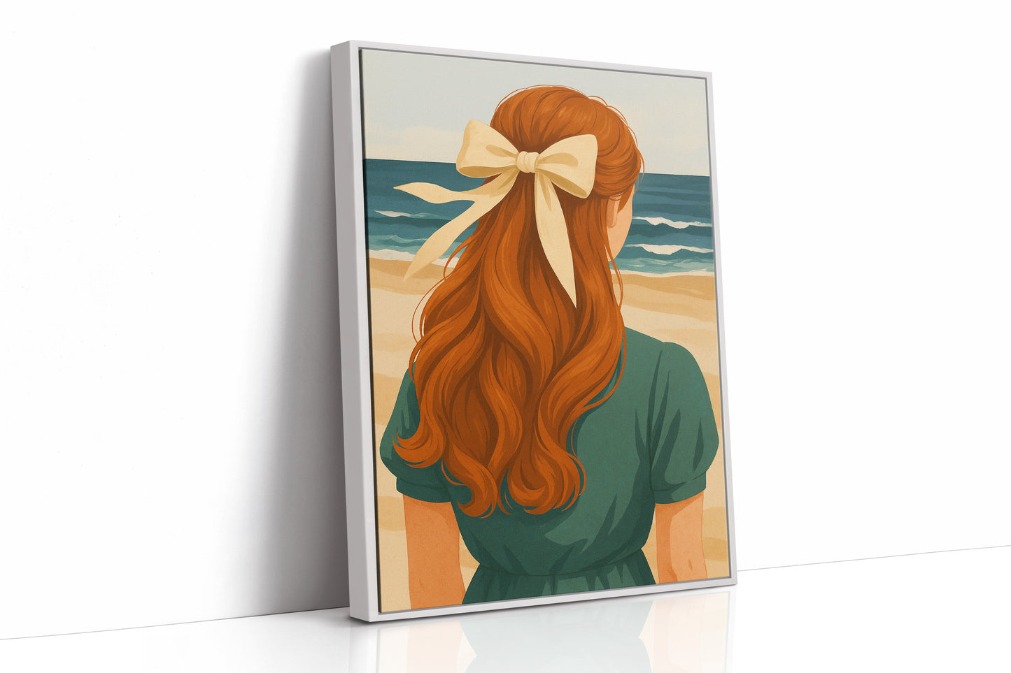 Copper Waves Meet Ocean Blue