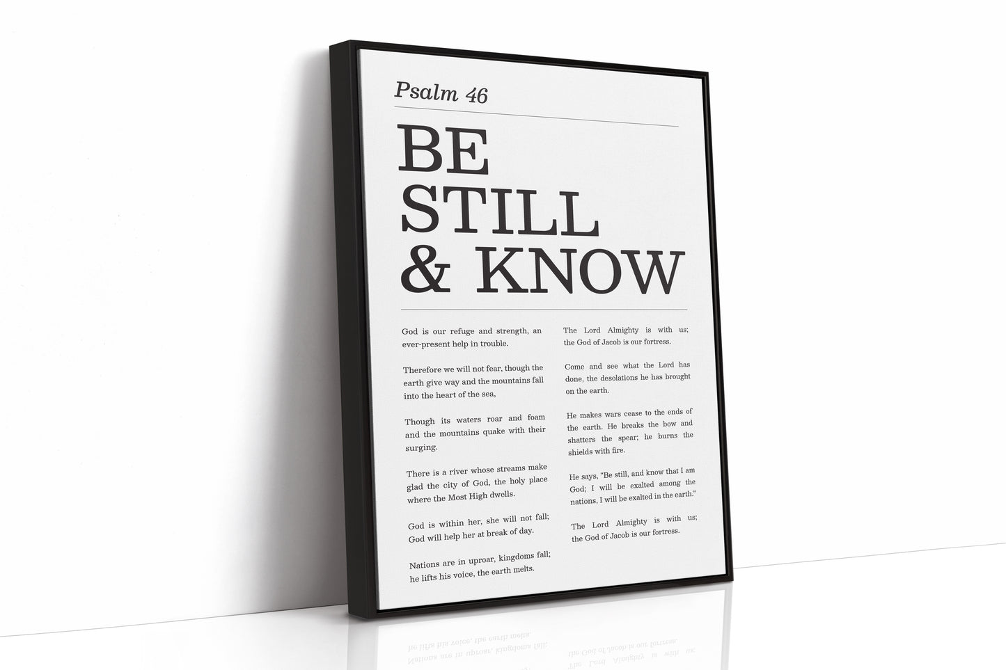 Be Still and Know Psalm 46