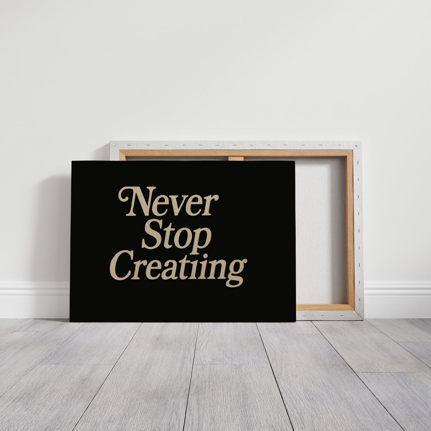 Never Stop Creating Retro Quote Print