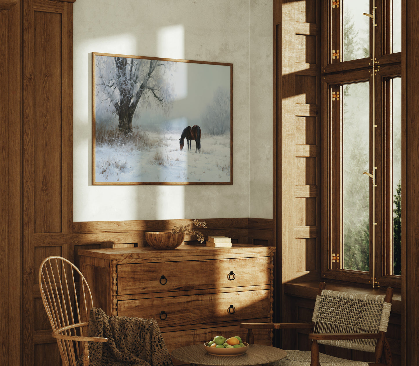 Solitude Grazes Through Winter's Quiet