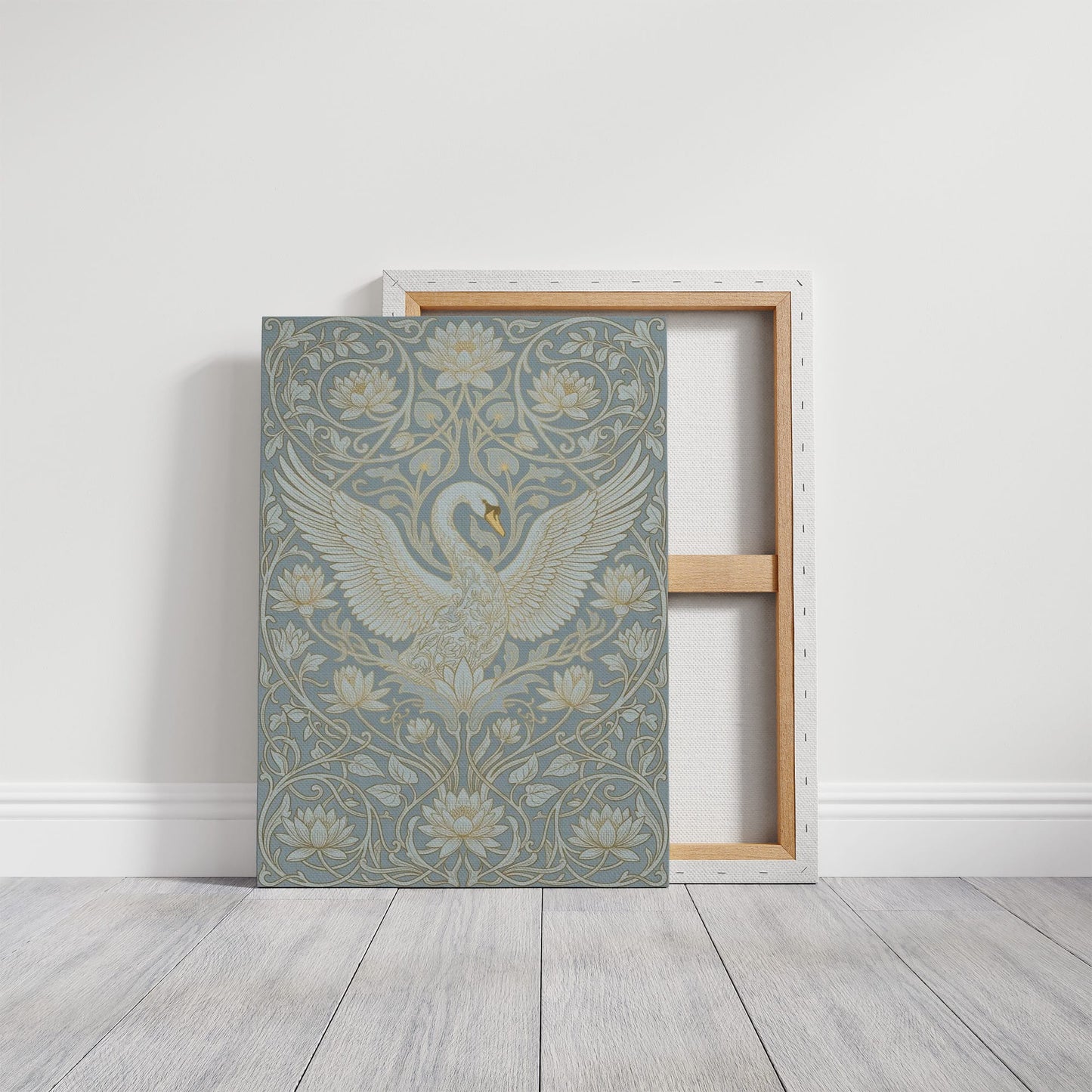 Swan Ascending: Art Nouveau Pattern Study
