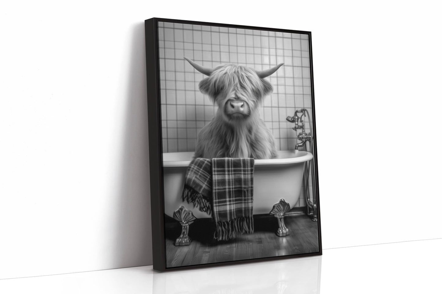 Highland Cow Takes A Luxurious Bath