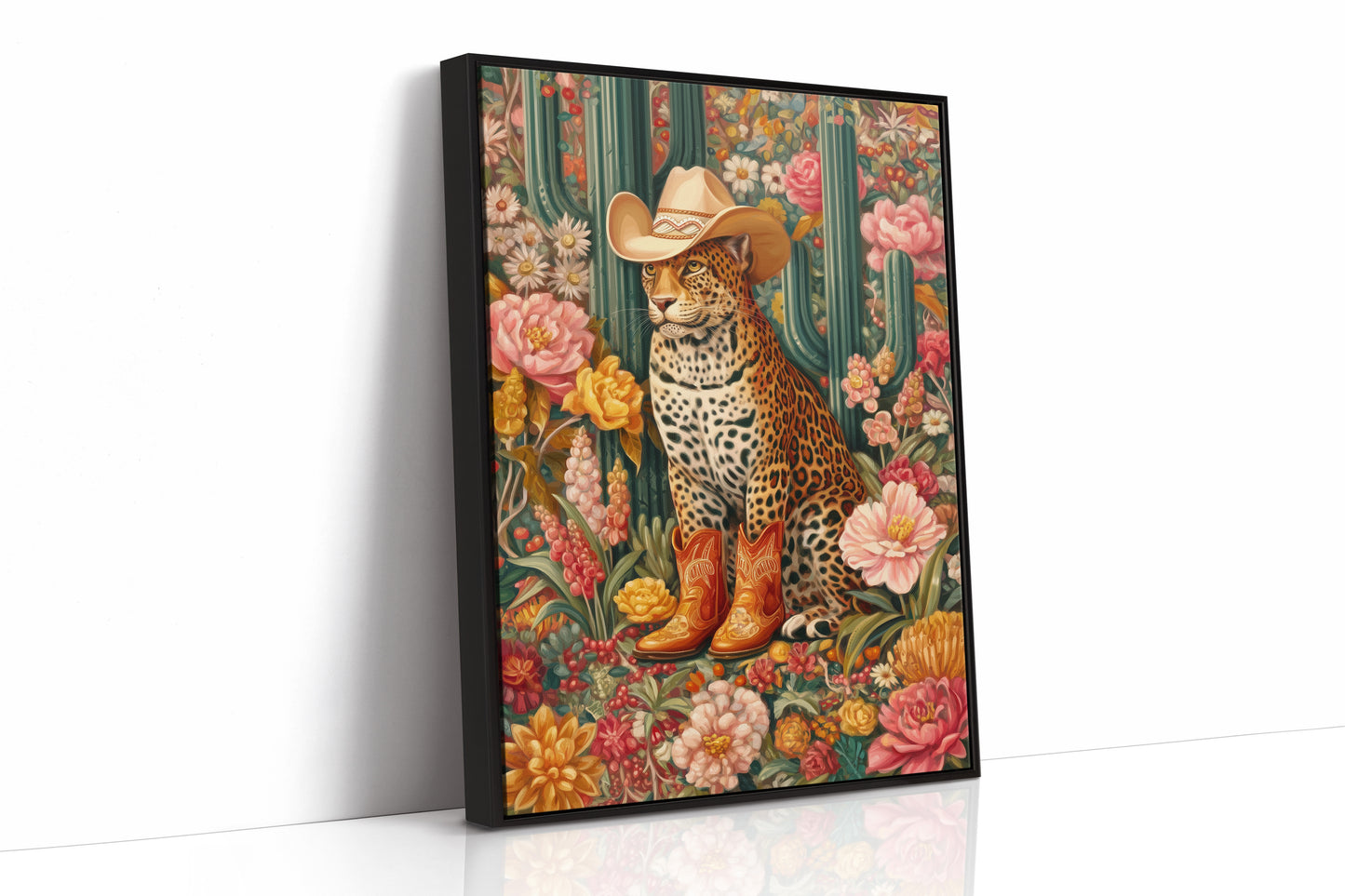 Desert Leopard Wears Cowboy Dreams