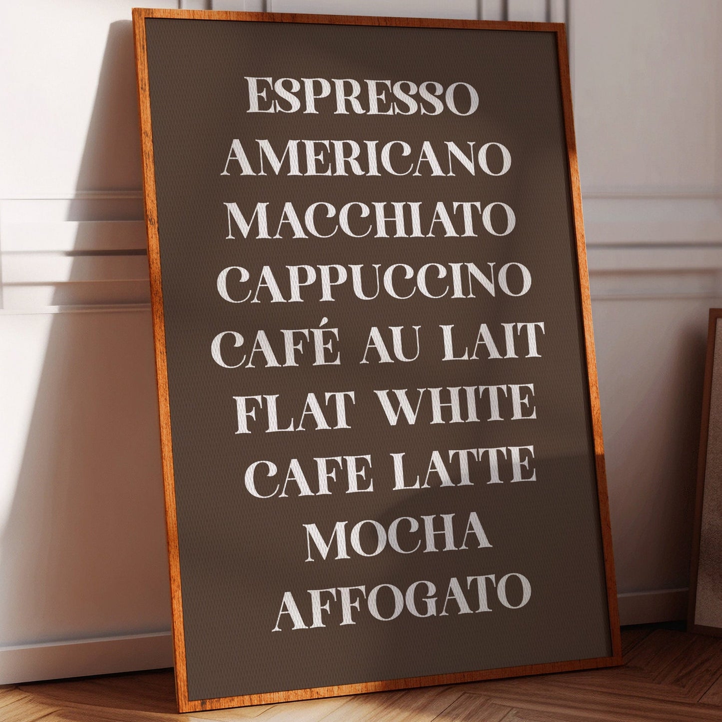 Barista Poetry In Chocolate Brown