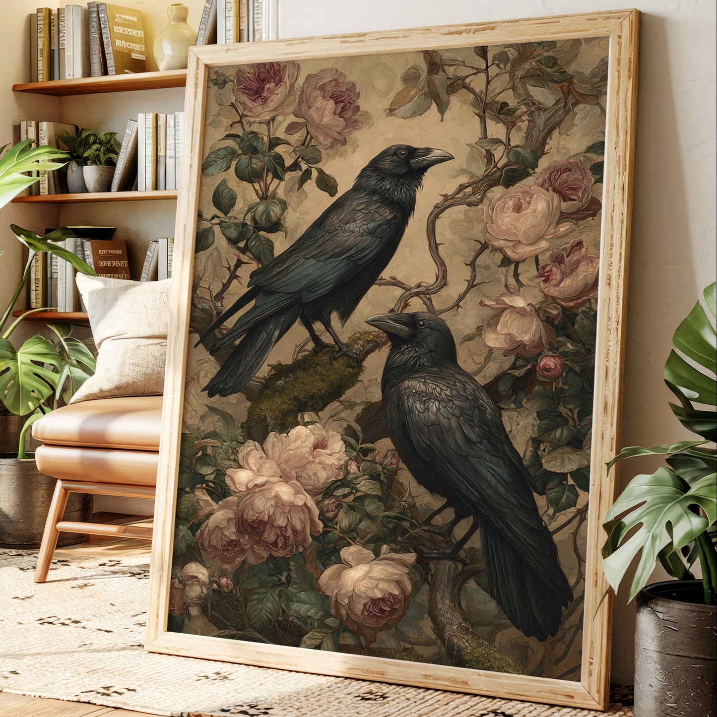 In Bloom With Midnight Feathers