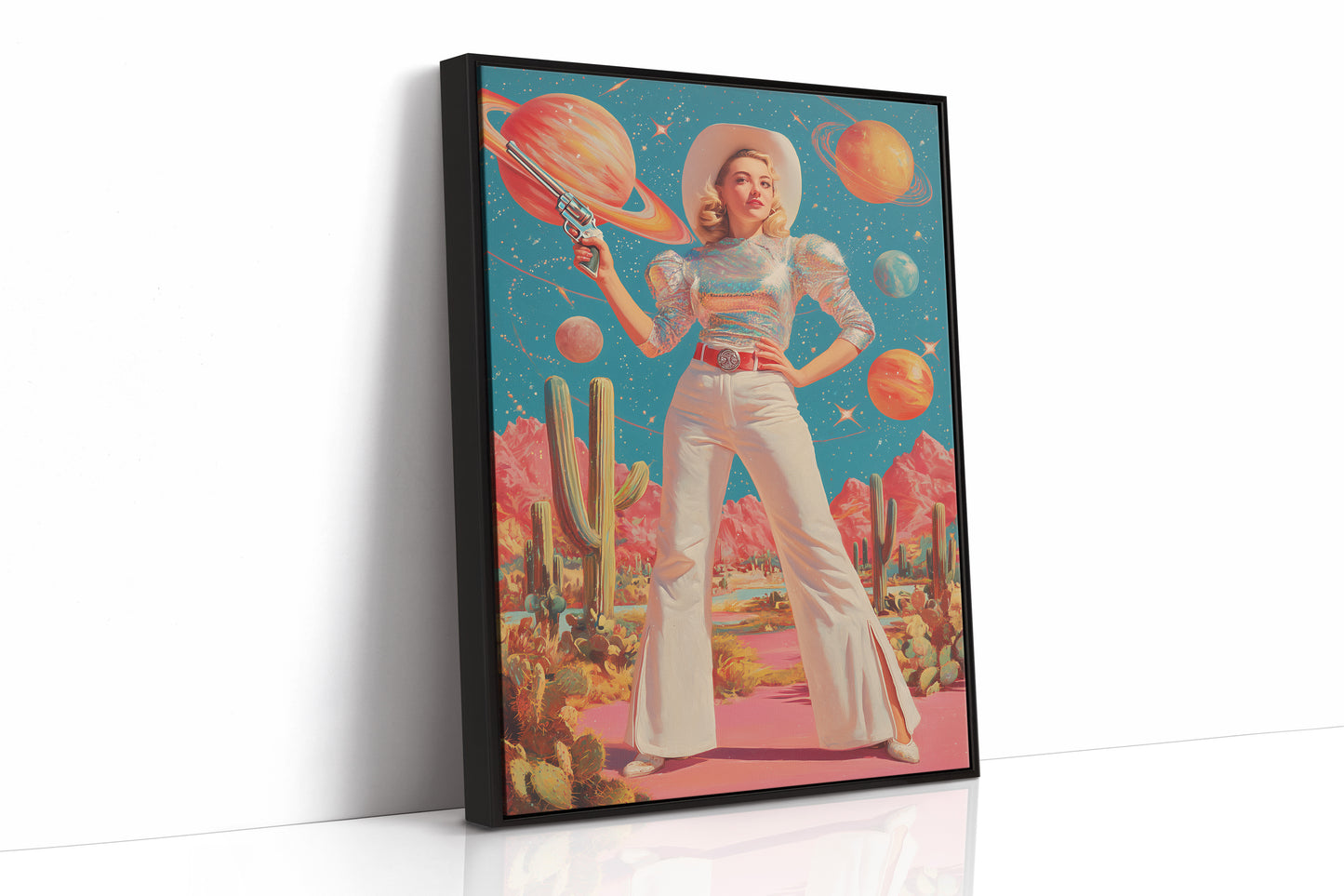 Cosmic Cacti Meet Space Cowgirl