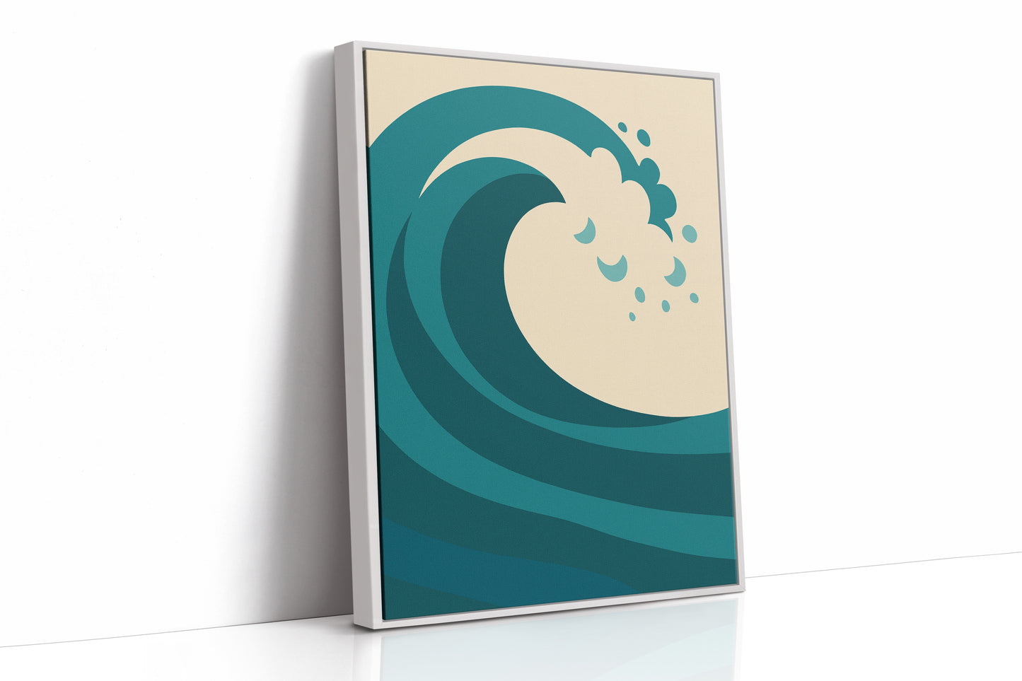 Teal Curl Meets Desert Calm