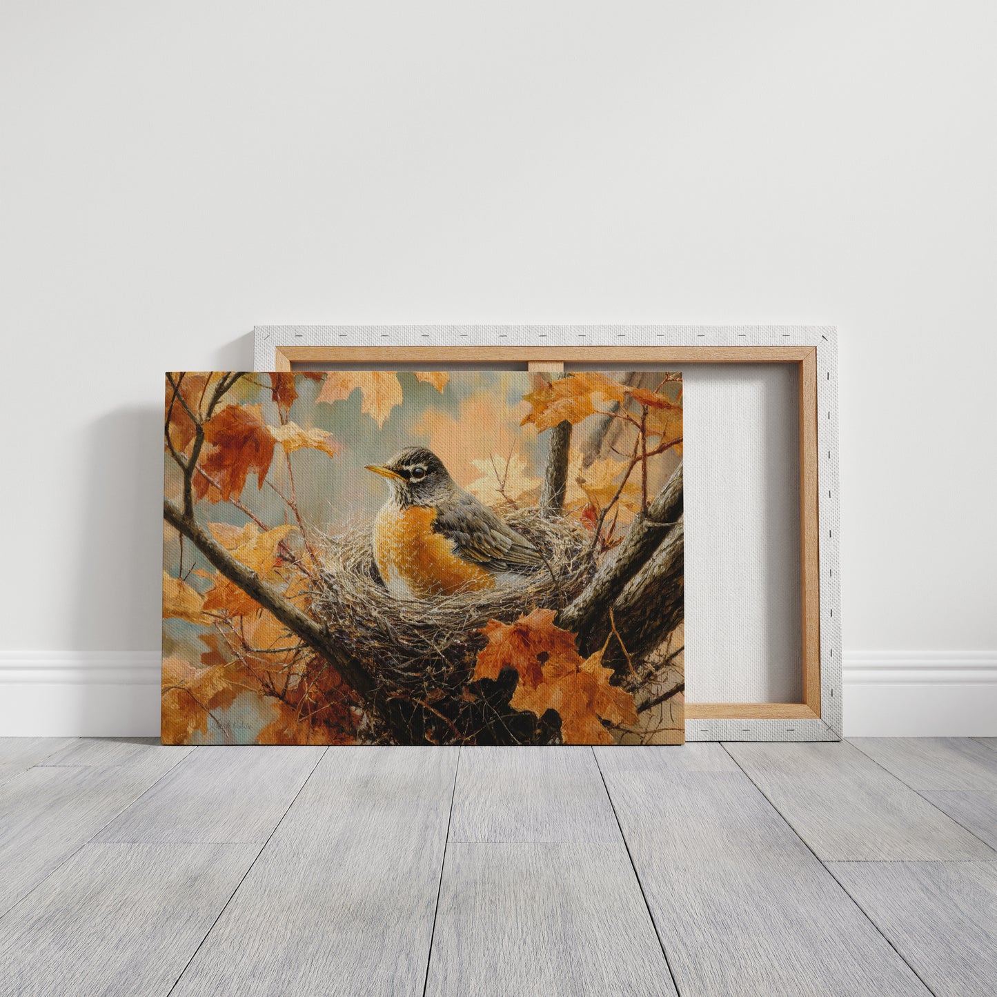 October's Robin Finds Maple Rest