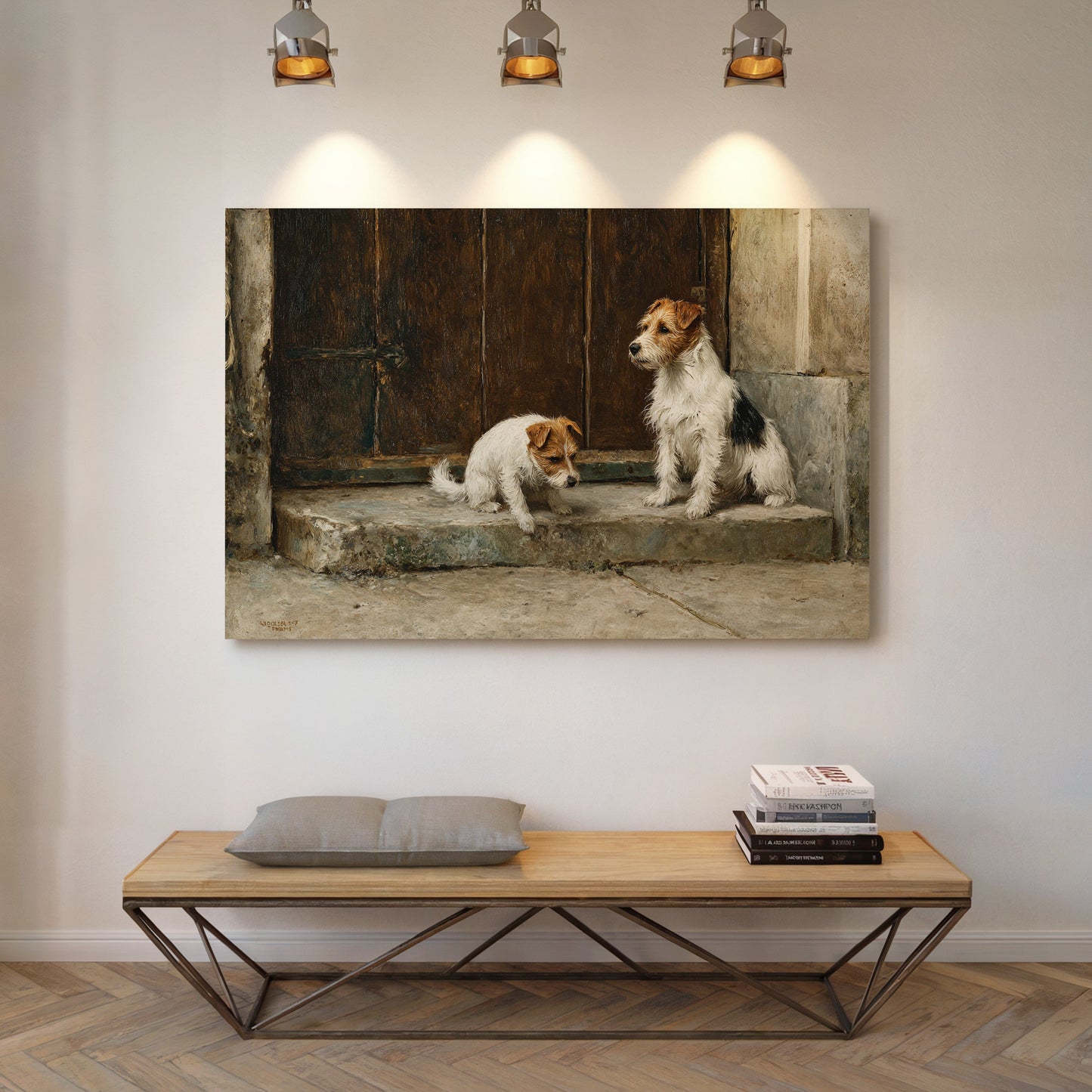 Terriers Guard Their Ancient Step