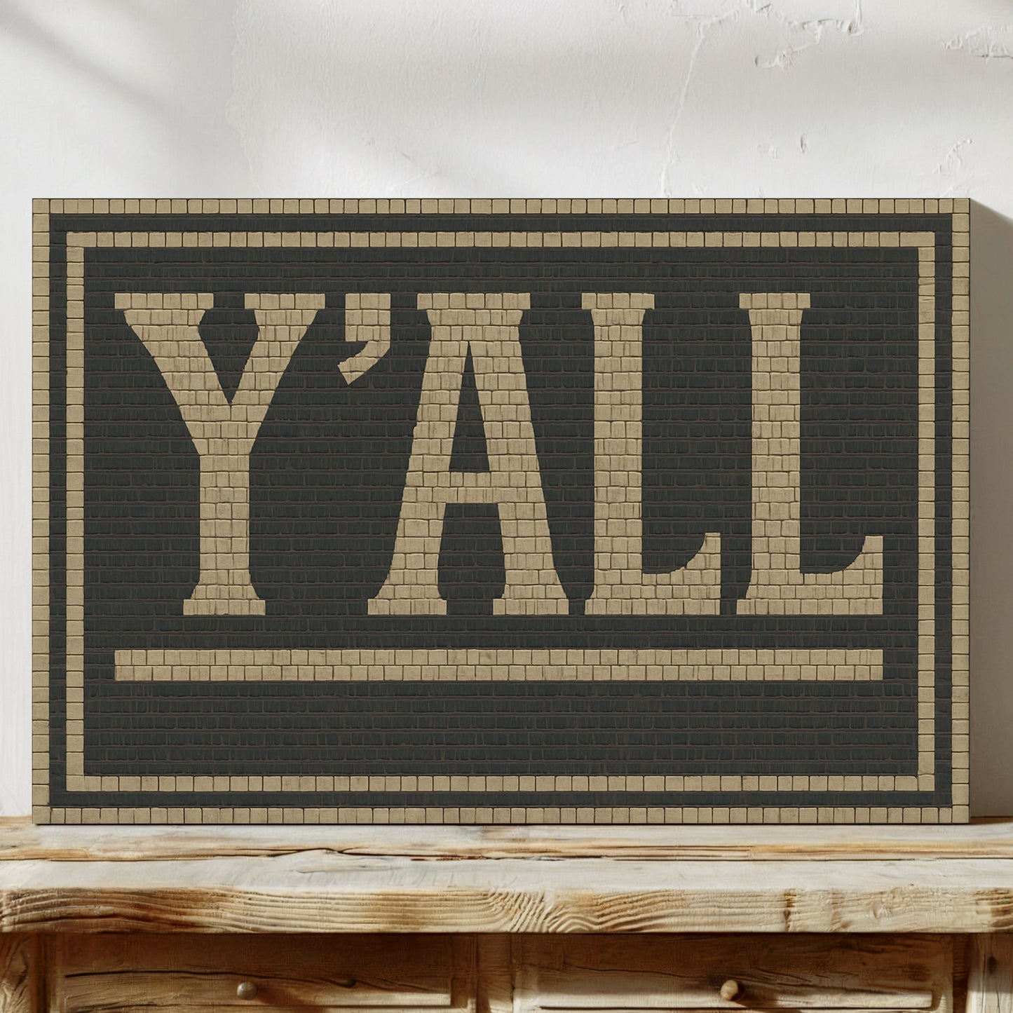 Y’ALL Mosaic Wall Art