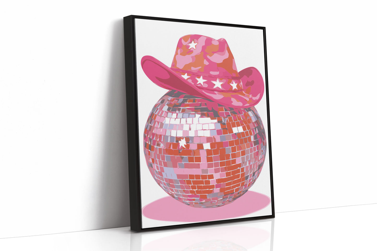 Disco Cowgirl Sparkles Pink Tonight