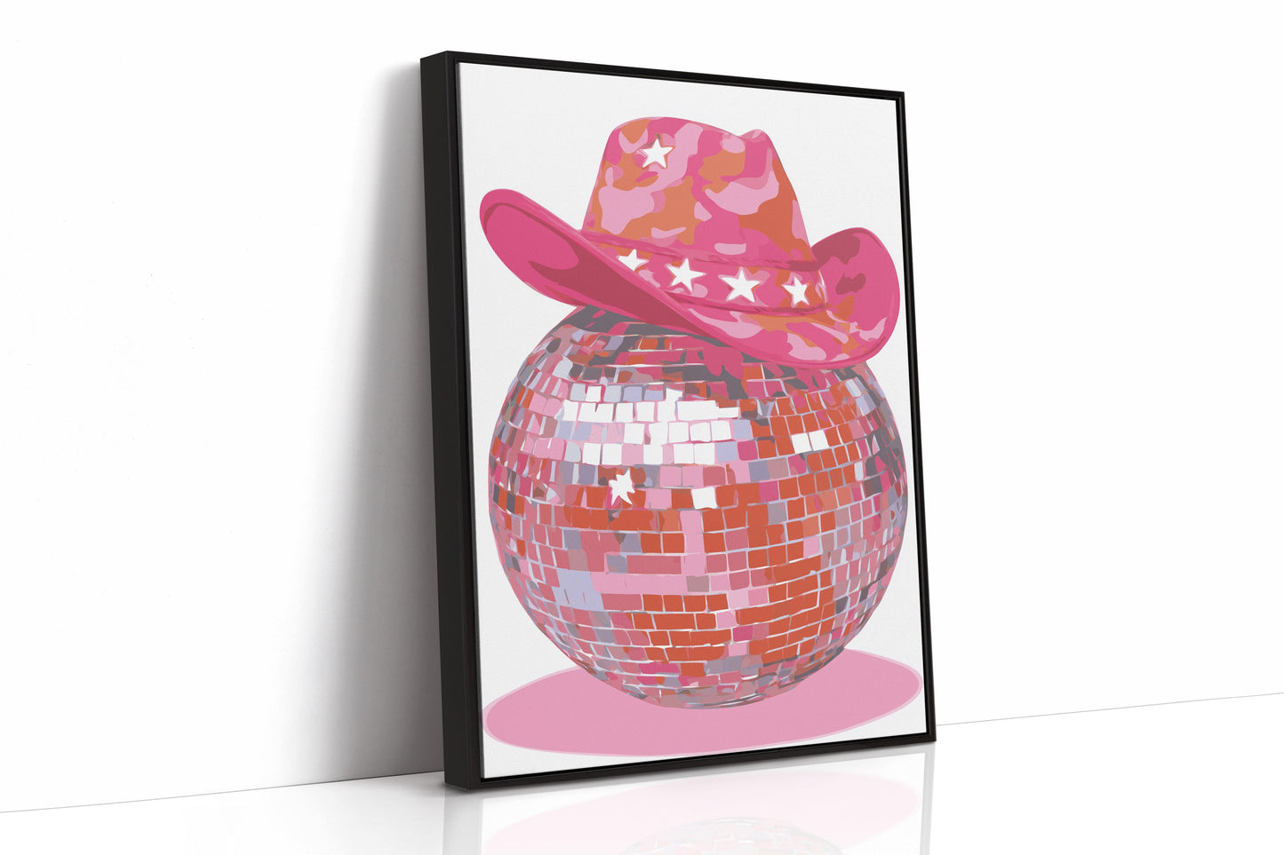 Disco Cowgirl Sparkles Pink Tonight