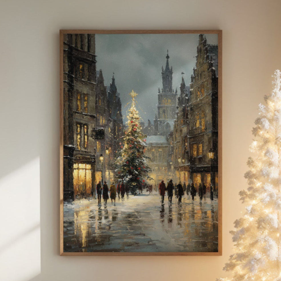 Snow Falls On Cathedral Square