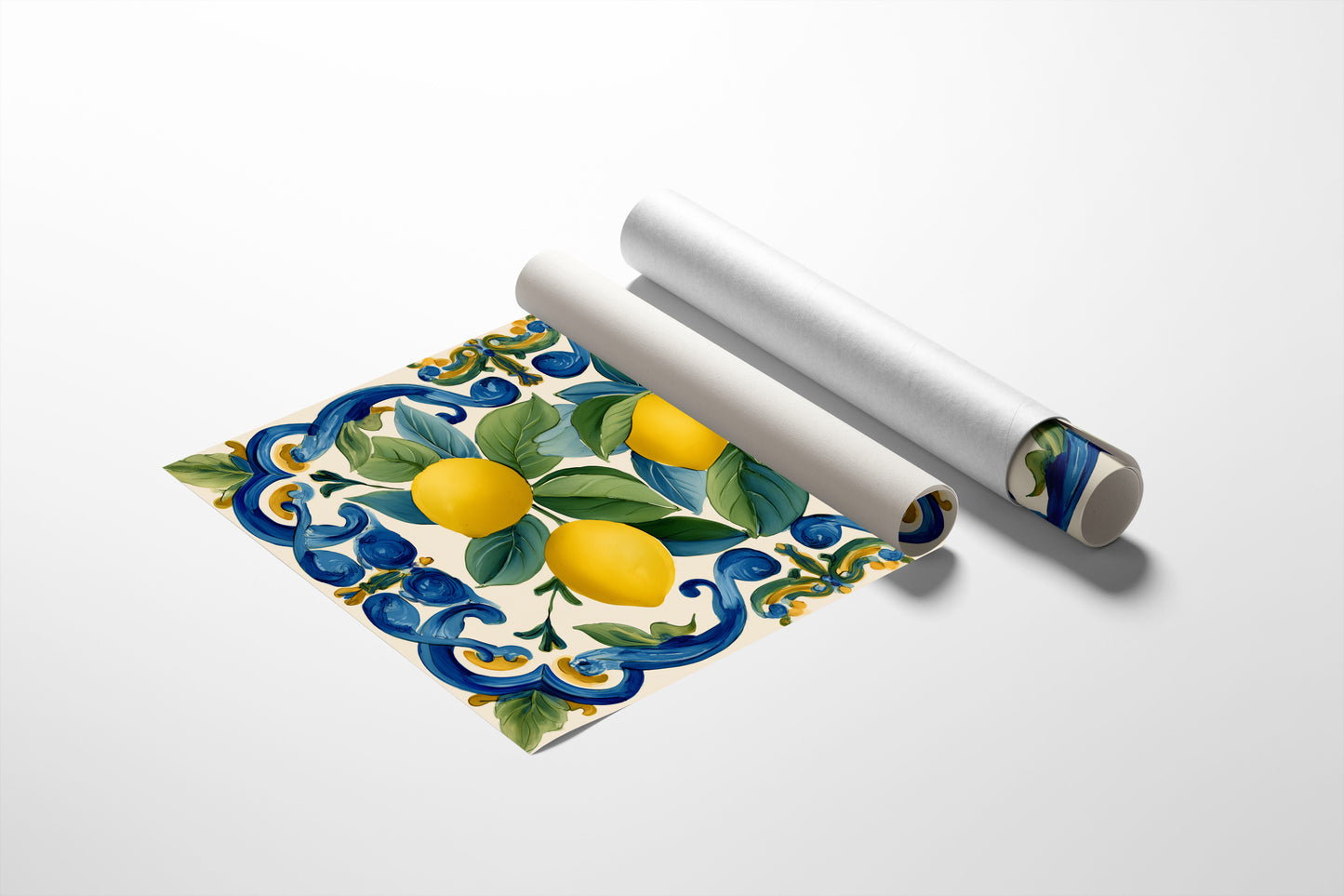 Lemons Framed in Blue