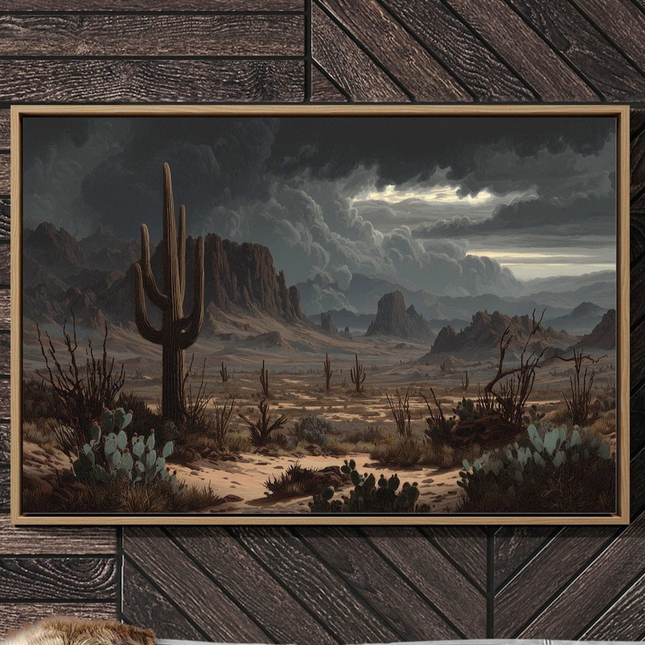 Moonlight Dances With Desert Giants