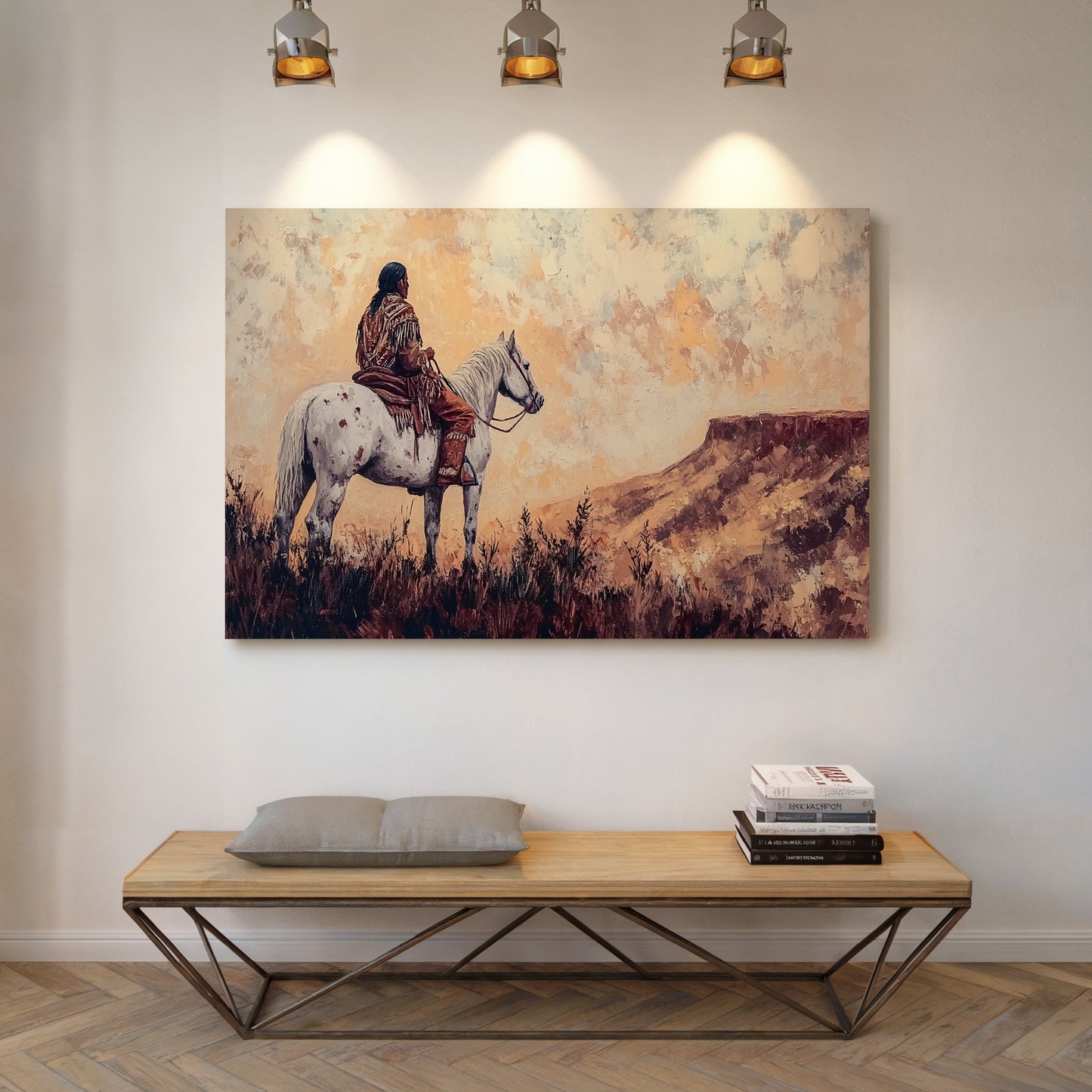 Twilight Scout Above Painted Mesa