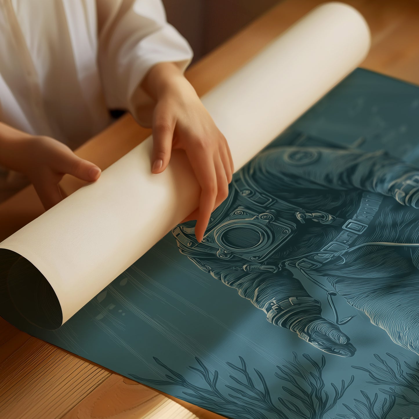 Deep Explorer Among Coral Seas