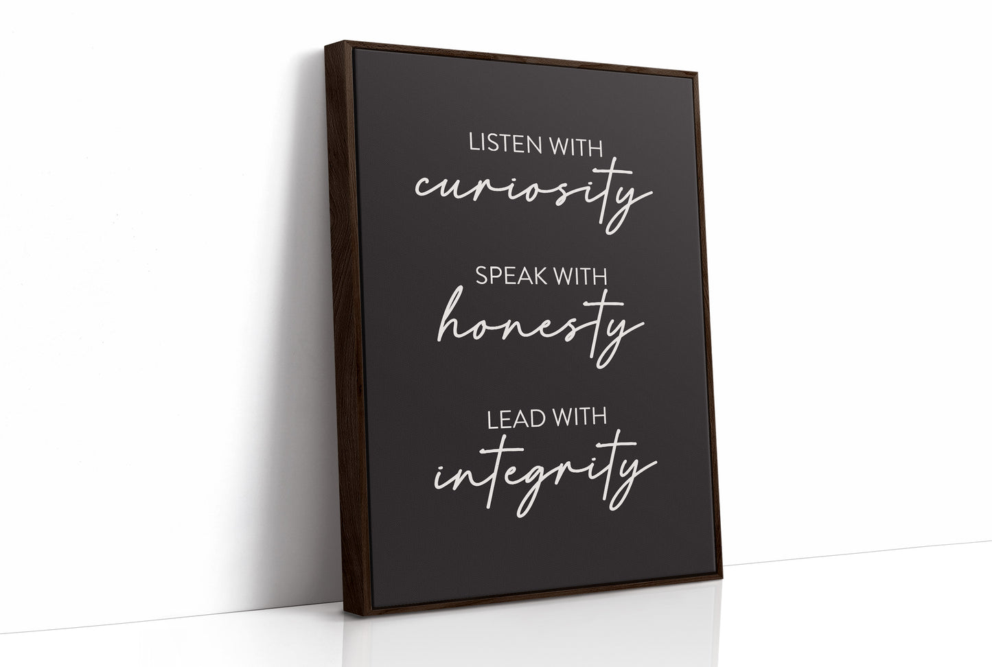 Listen Speak Lead With Integrity