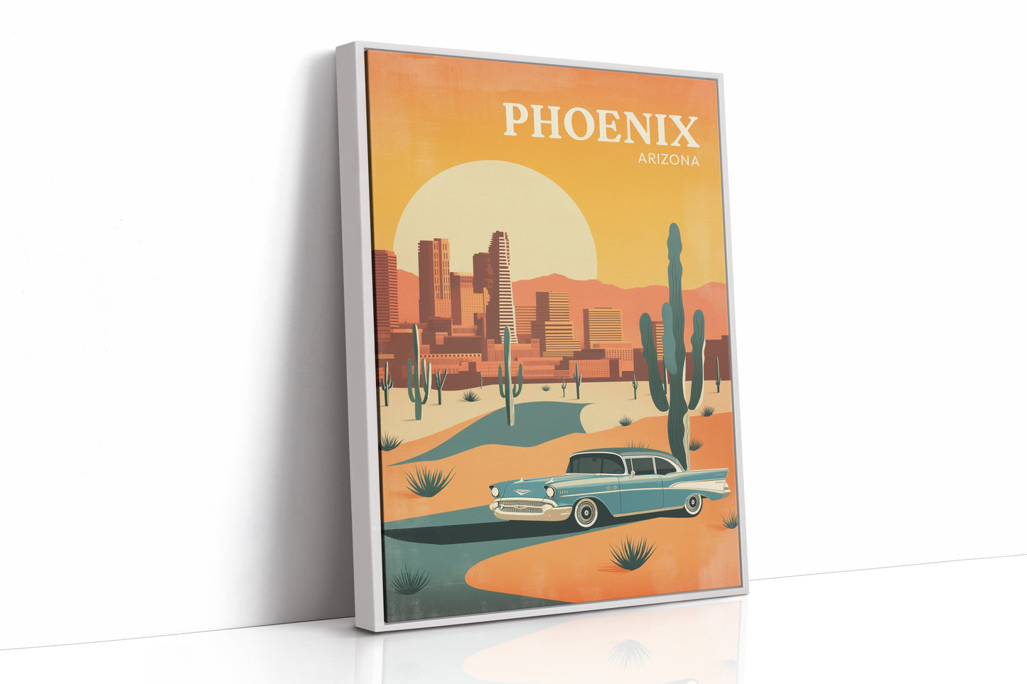 Sunset Cruising Through Desert Horizons