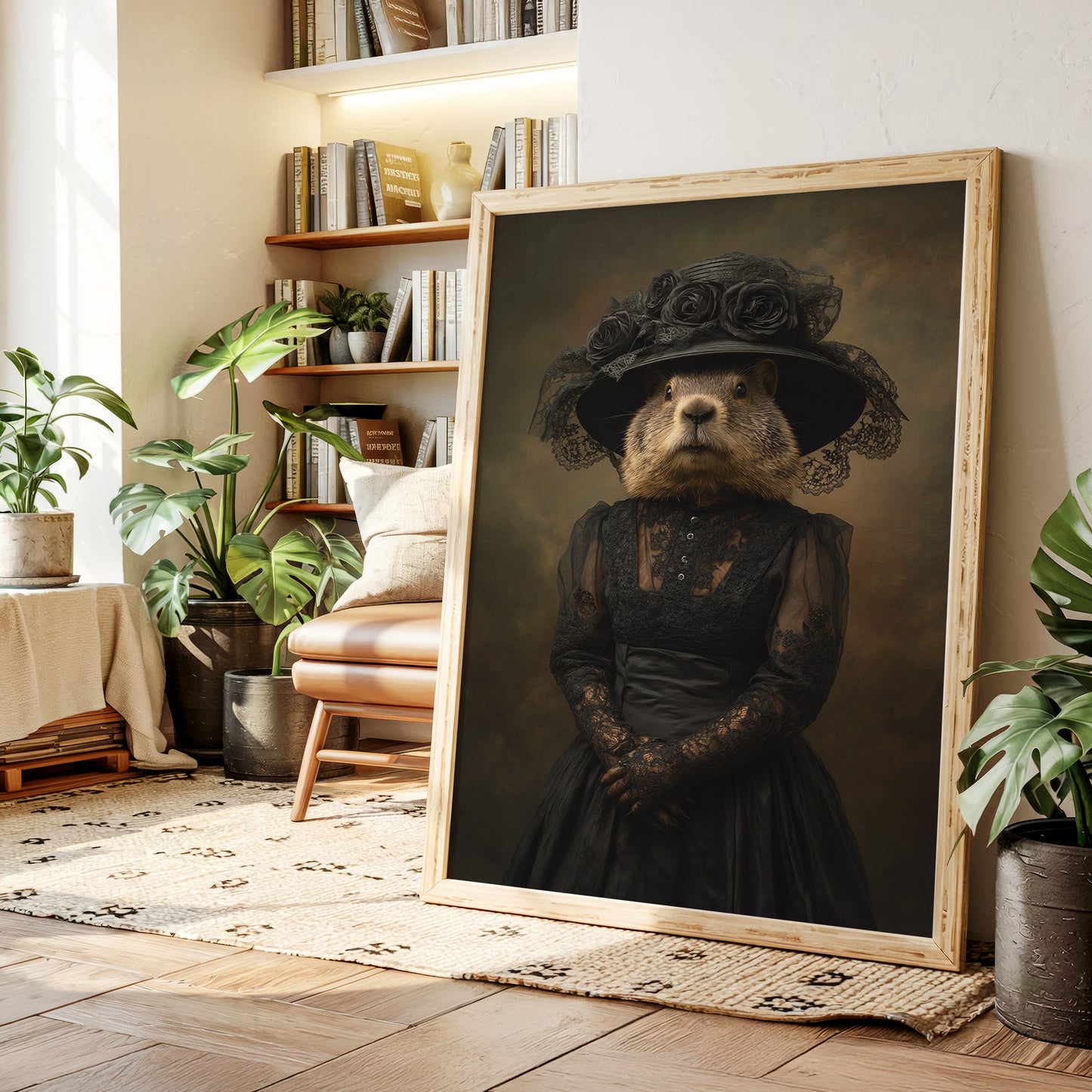 Elegant Rodent in Victorian Attire