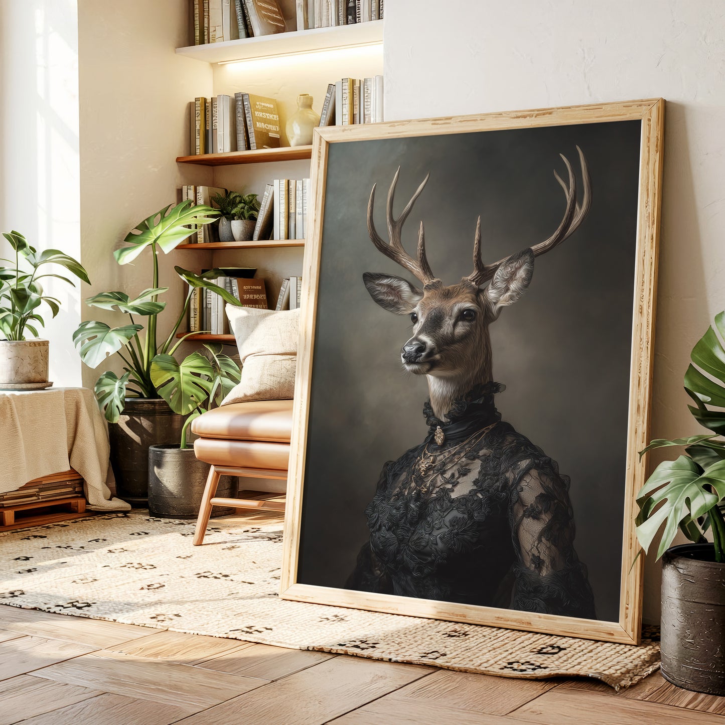 Regal Stag in Elegant Attire