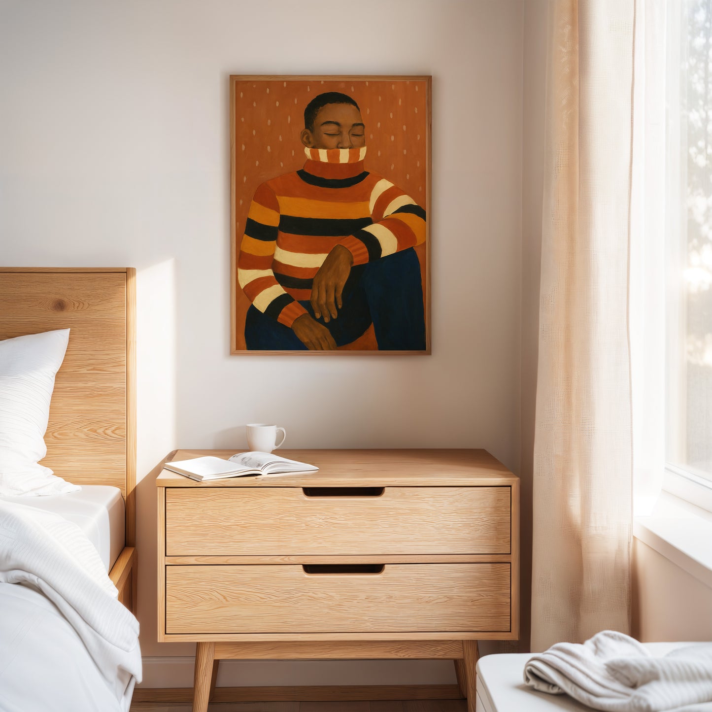 Quiet Thoughts in a Striped Sweater