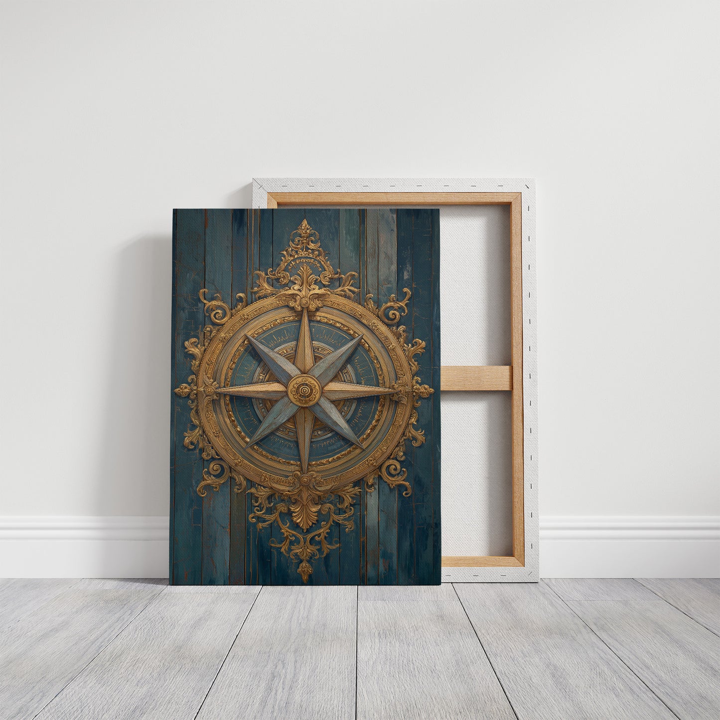 Gilded Compass Charts Distant Shores