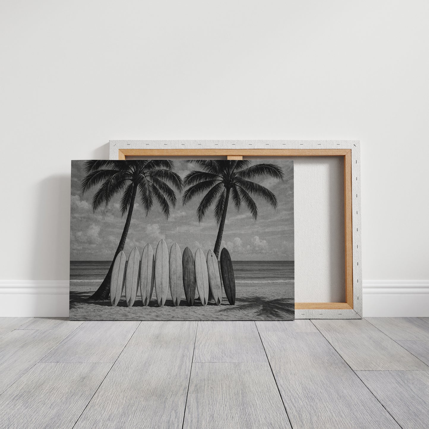 Surfboards and Palms in Paradise