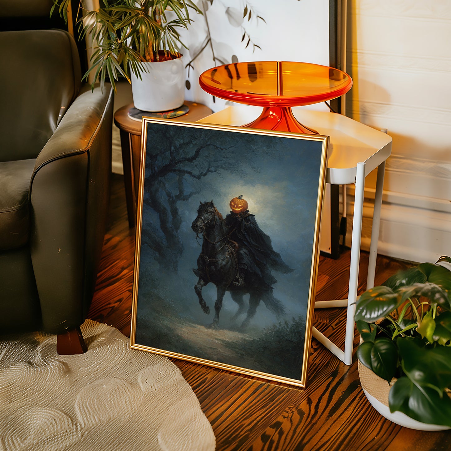 Headless Horseman Gothic Canvas Print - Enigmatic Wall Art - Gallery Canvas image 9
