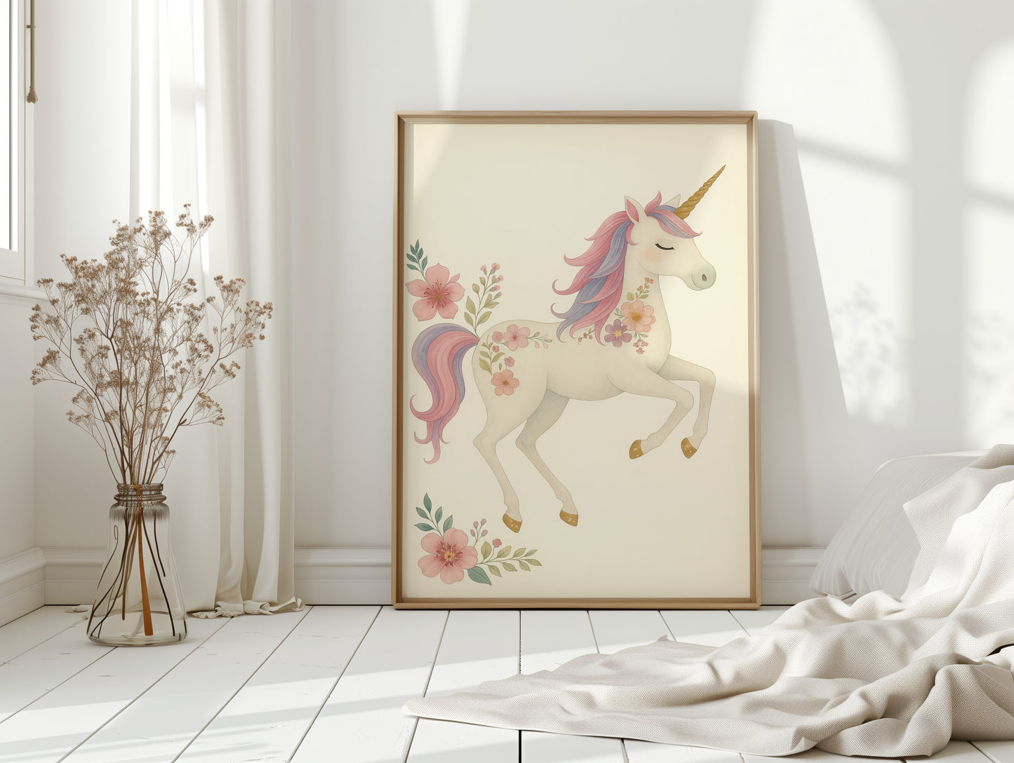 Blossom Mane Unicorn in Dreamy Pastels