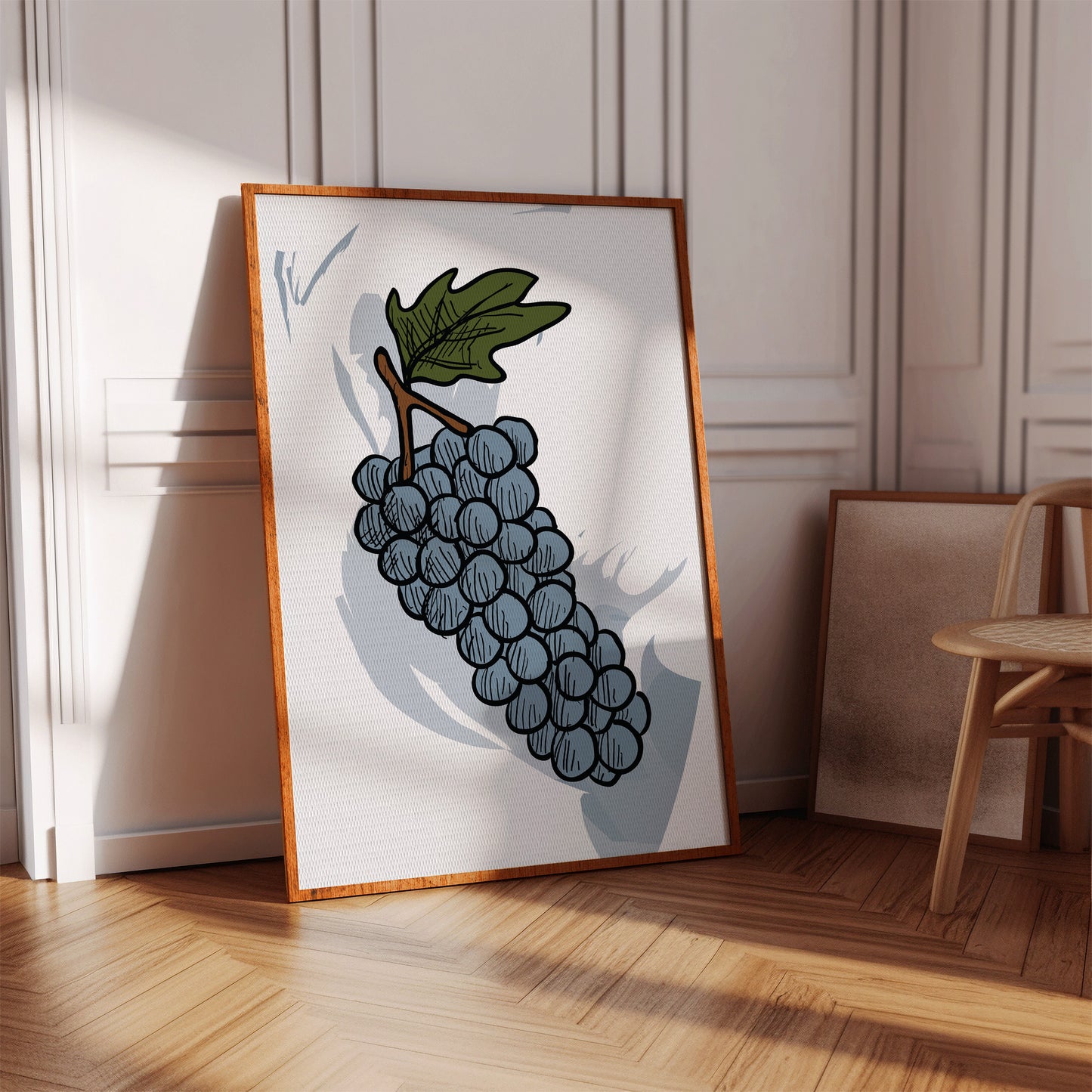 Vineyard Sketches In Steel Blue